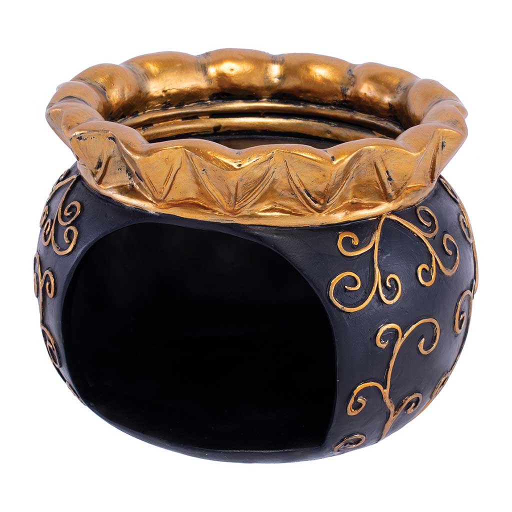 ROYAL LEAF CAULDRON ASHTRAY