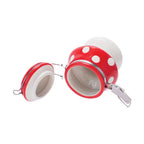 MUSHROOM CERAMIC JAR WITH CLASP