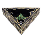 GREEN TRI-HEAD DRAGON ASHTRAY