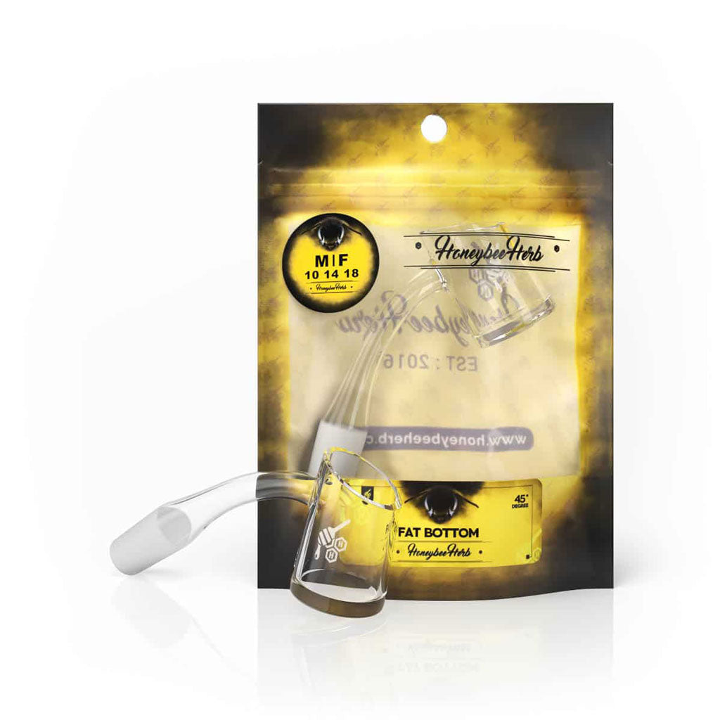 FAT BOTTOM QUARTZ BANGER - 45° DEGREE | YL-CLOSEOUT