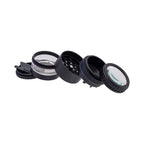 GRINDER WITH MAGNIFYING LID