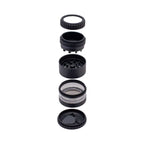 GRINDER WITH MAGNIFYING LID