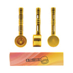 FLAT CHAMBER ALUMINUM GLASS SMOKING PIPE