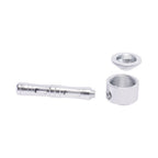 FLAT CHAMBER ALUMINUM GLASS SMOKING PIPE