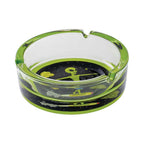 GREEN ALIEN SURFER GLASS ASHTRAY