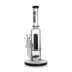 HITTN STRAIGHT TUBE BONG WITH SHOWERHEAD PERC & SPLASH GUARD