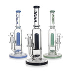 HITTN STRAIGHT TUBE BONG WITH SHOWERHEAD PERC & SPLASH GUARD