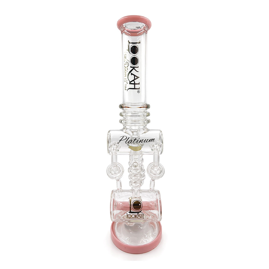 LOOKAH PLATINUM PRINCESS PINK RECYCLER DAB RIG