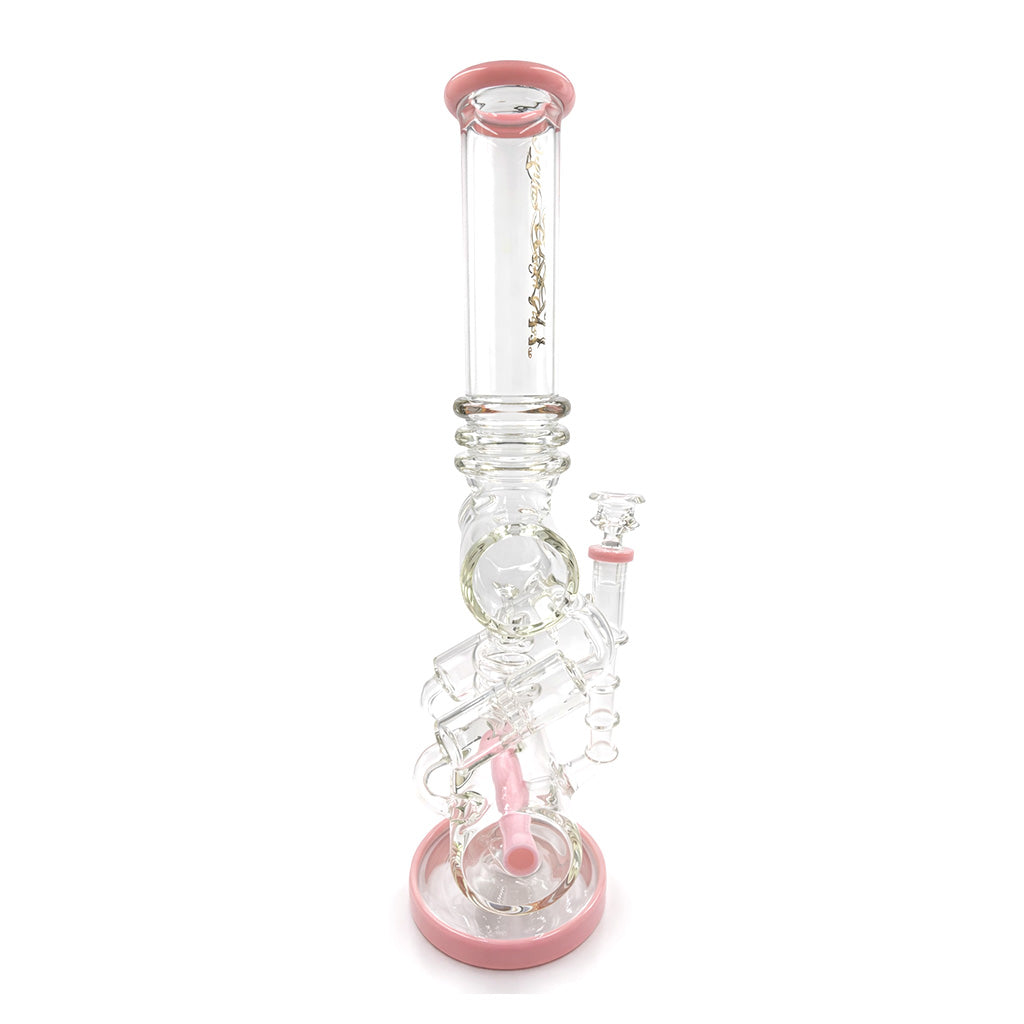 LOOKAH PLATINUM PRINCESS PINK RECYCLER DAB RIG