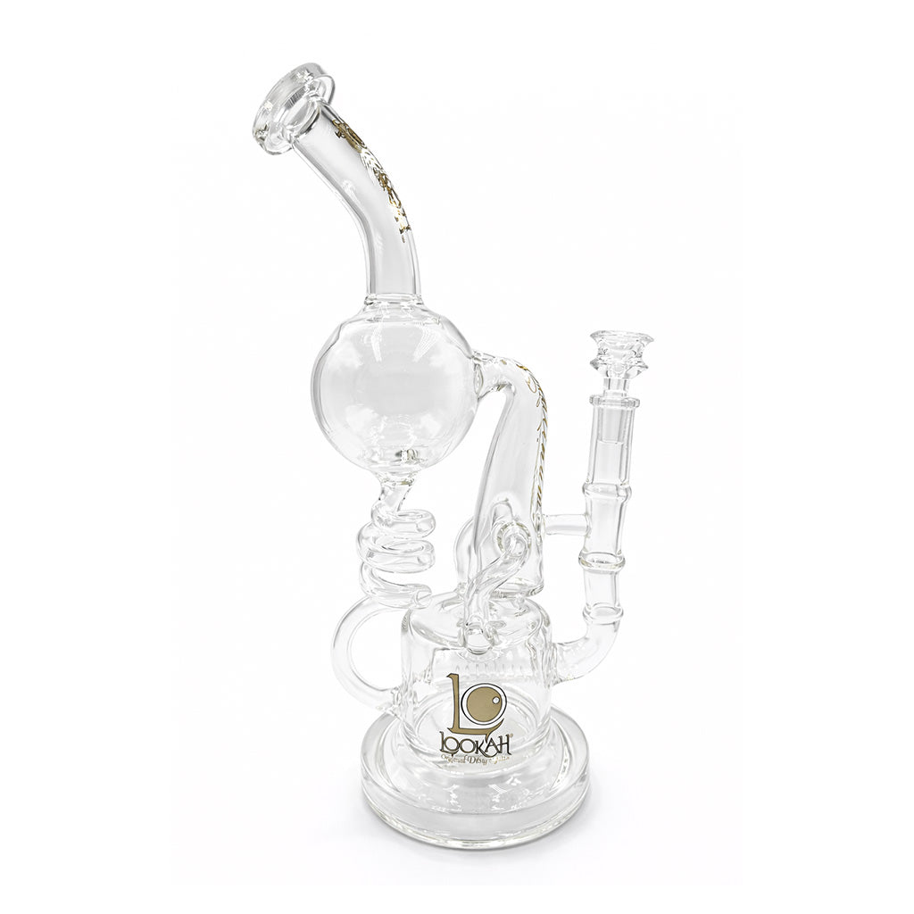 LOOKAH GLASS TSUNAMI COIL BALL STEMLINE RECYCLER RIG