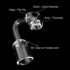 HONEYCOMB KNOT QUARTZ BANGER - 90° DEGREE | YL