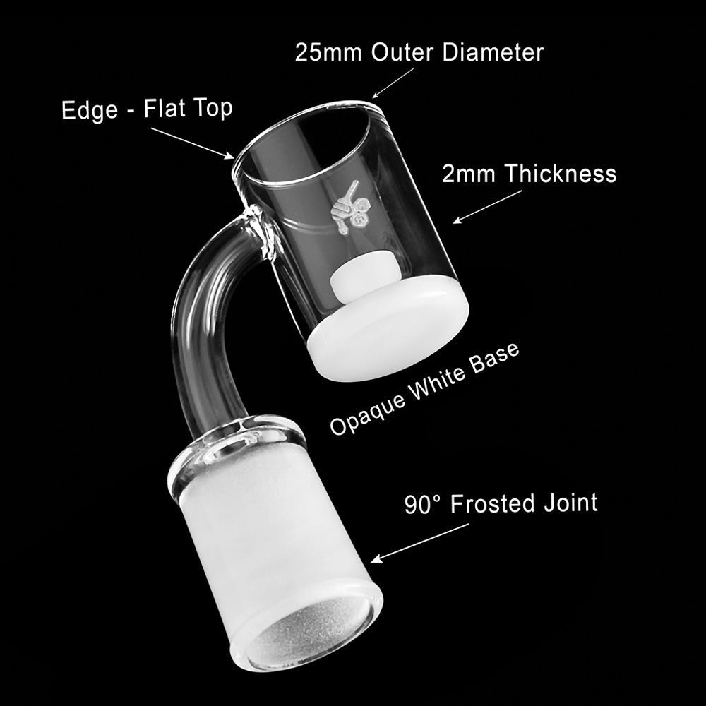 HONEY & MILK CORE REACTOR QUARTZ BANGER - 90° DEGREE | YL-CLOSEOUT