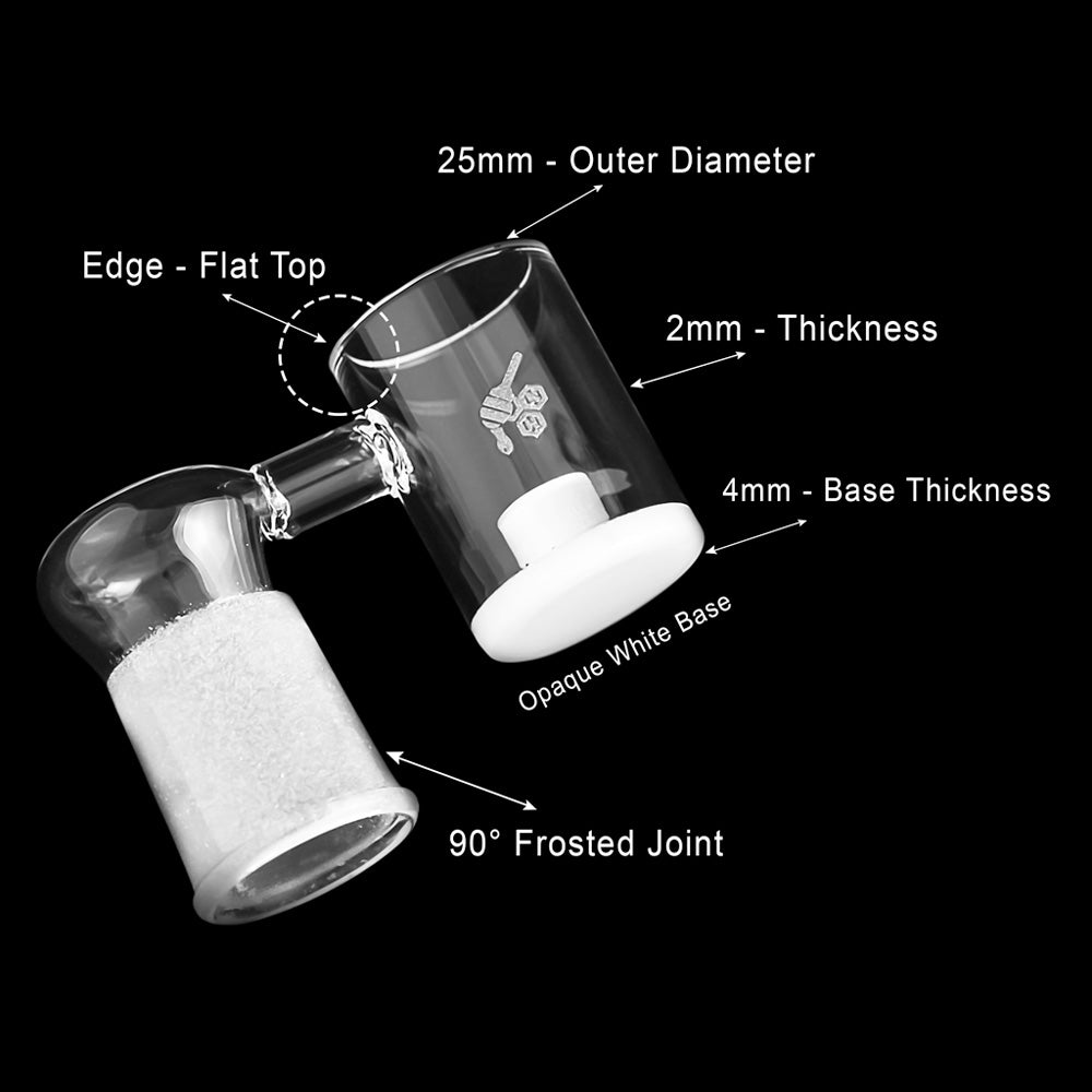 HONEY & MILK CORE REACTOR SIDECAR QUARTZ BANGER - 90° DEGREE | YL-CLOSEOUT