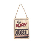 RAW LARGE WOODEN SIGN 12"X16"