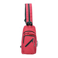 12IN X 6IN X 2IN SMELLPROOF SLING BAG - WINE RED
